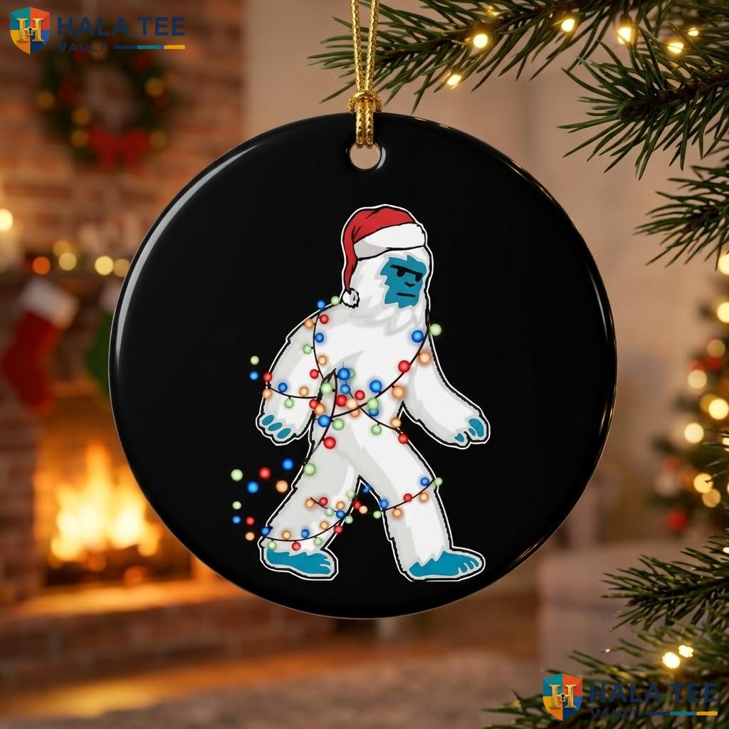 Snowman Graphic Lights Christmas Ornament Abominable Holiday Decor