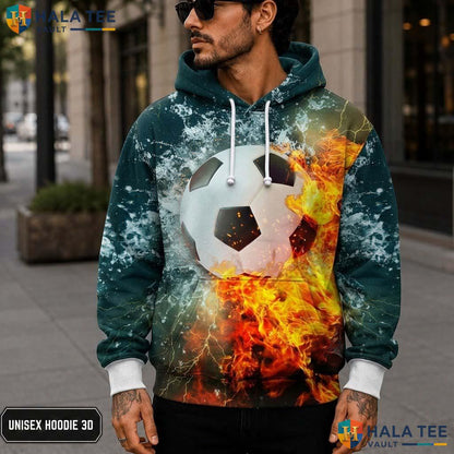 Soccer Ball Kids 3D Printed Hoodie Warm Thick Sweatshirt For Boys Girls Top