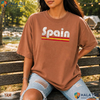 Spanish Soccer Fan Retro Comfort Colors Shirt Spain Flag Sports Apparel
