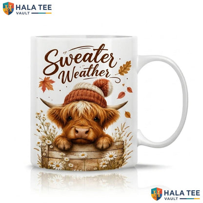 Spooky Cow Ghost Halloween Cup Cute Plant Lover Gardening Ceramic Coffee Mug