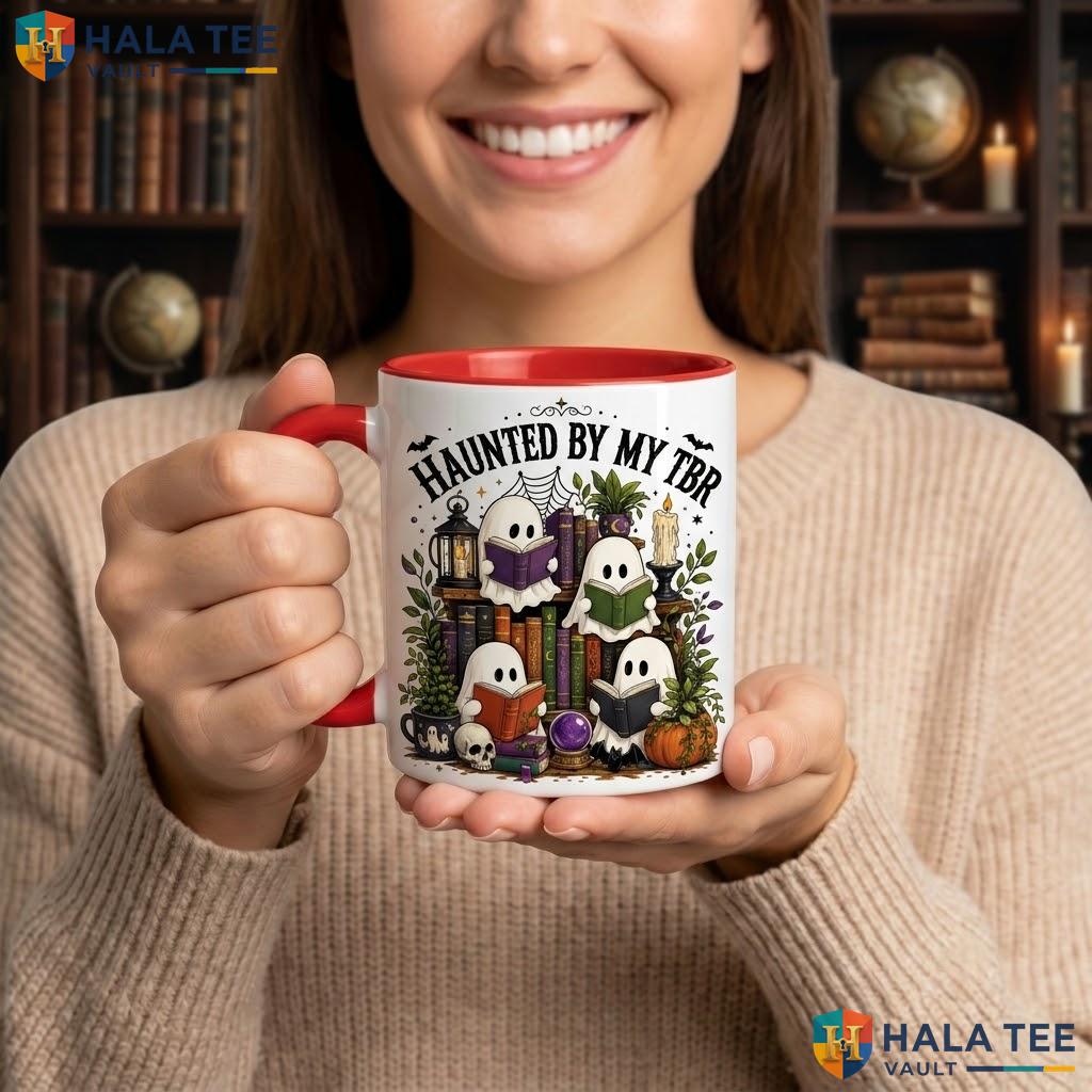 Spooky Ghouls Reading Club Halloween Camping Mug Funny Ghost Ceramic Coffee Mug