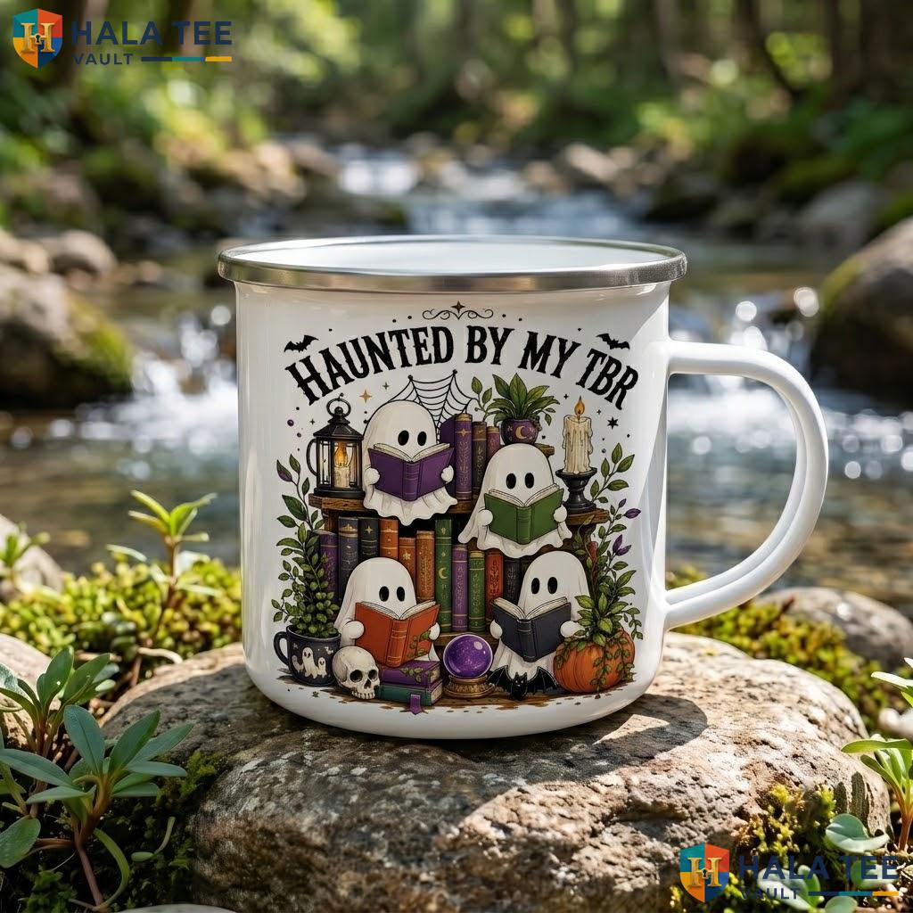 Spooky Ghouls Reading Club Halloween Accent Mug Funny Ghost Ceramic Coffee Mug