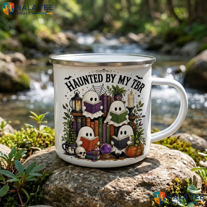 Spooky Ghouls Reading Club Halloween Accent Mug Funny Ghost Ceramic Coffee Mug