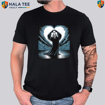 Spooky Season Ghost Horror T-Shirt Funny Scary Face Halloween Graphic Apparel