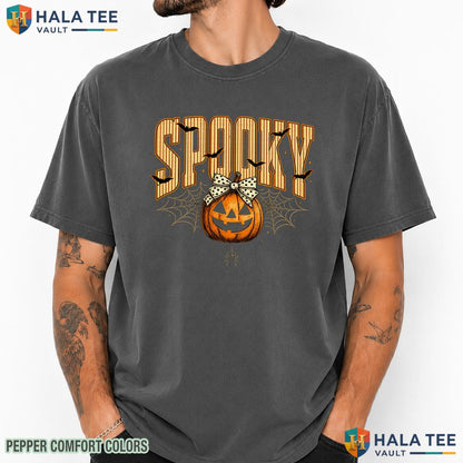 Spooky Season Ghosts Comfort Colors T Shirt Halloween Party Graphic Apparel Heavyweight Cotton T-Shirt