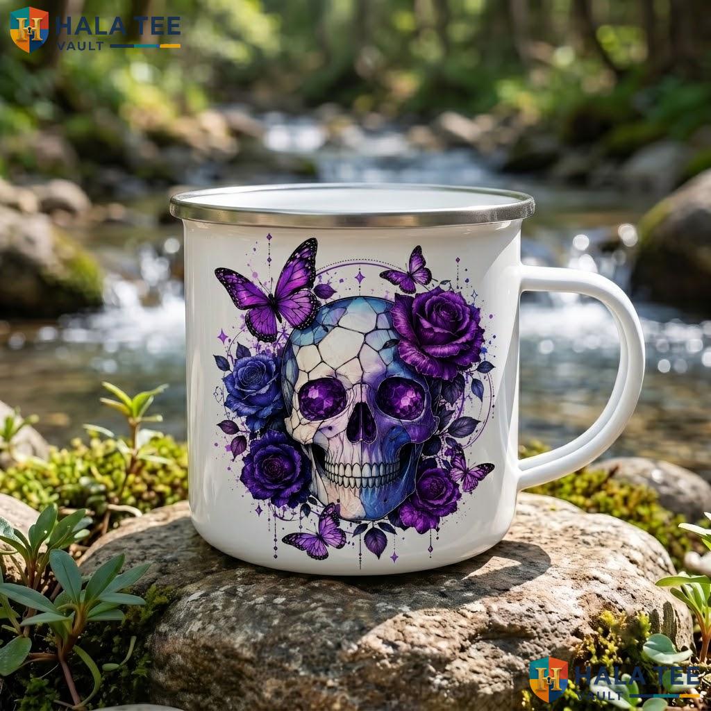 Spooky Spellbook Skull Halloween Mug Personalized Name Witch Ceramic Accent Mug
