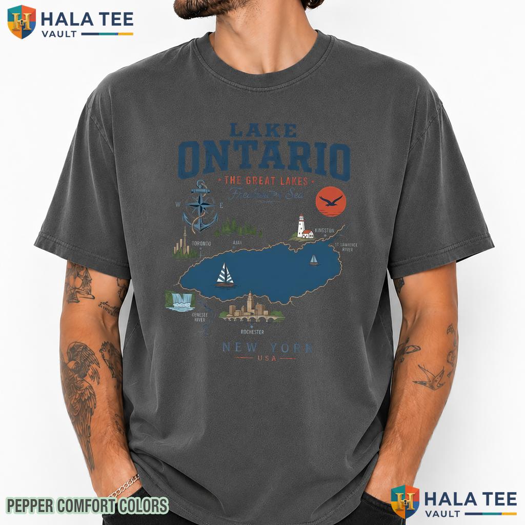 Subtle Satire Comfort Colors T-Shirt Lake Ontario Great Lakes Humor Tee