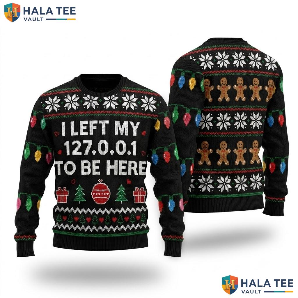 Tech Support SysAdmin Ugly Christmas Sweater Funny IT Holiday Top