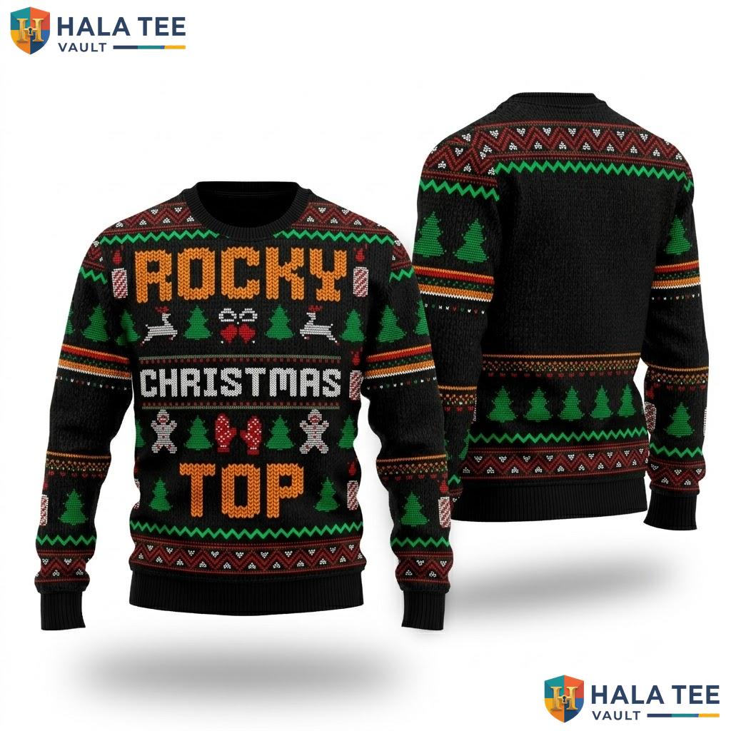 Tennessee Mountains Ugly Christmas Sweater Merry Xmas Holiday Top