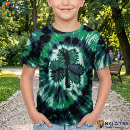 Tie Dye Shamrock 3D T-Shirt Mens Saint Patricks Day Costume