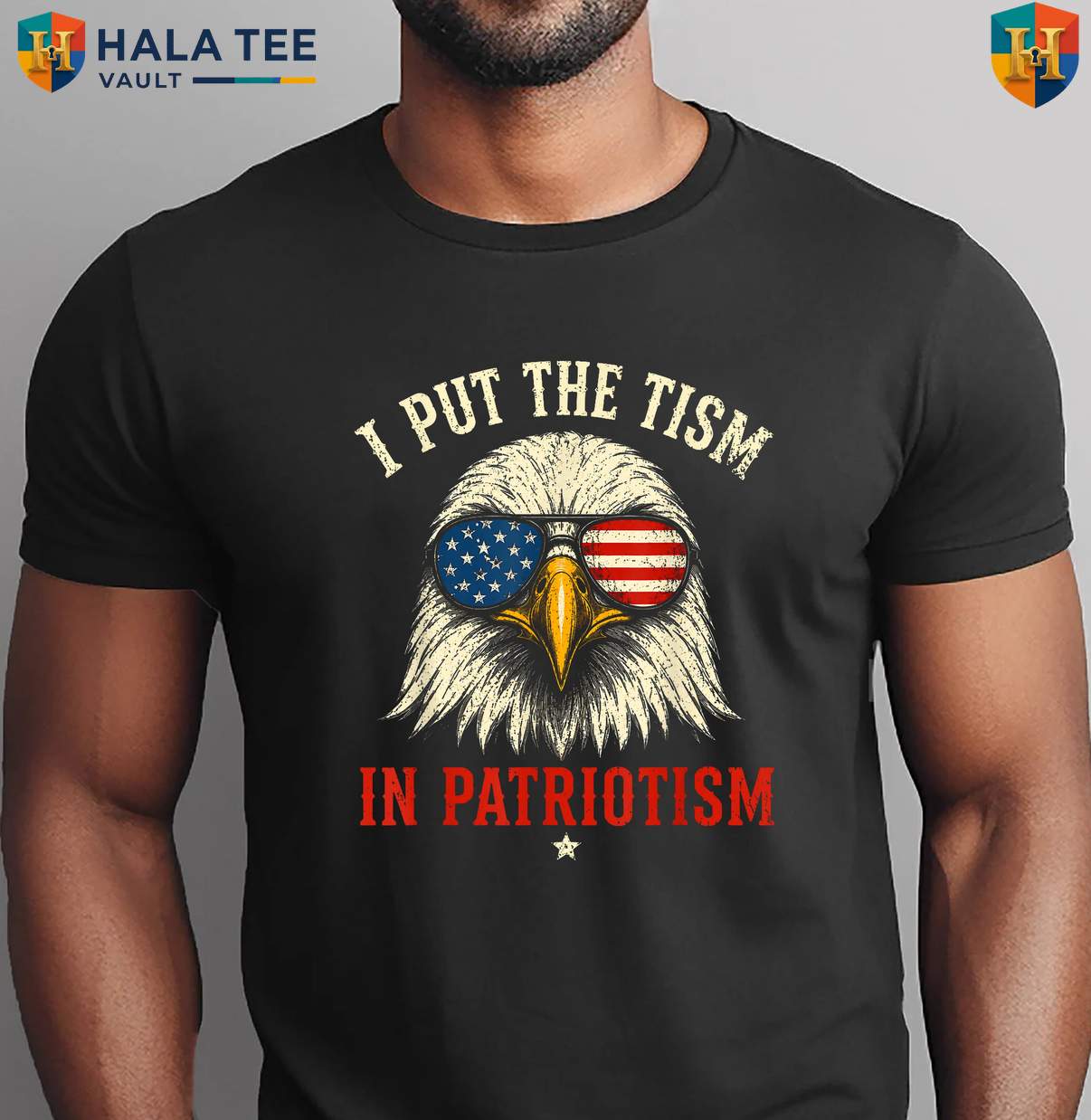 Tism In Patriotism Eagle Shirt Athletic Funny 250 Years American Apparel