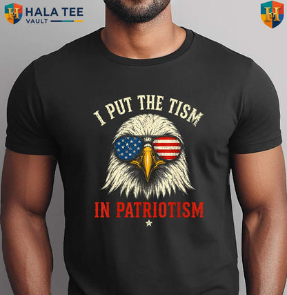 Tism In Patriotism Eagle Shirt Athletic Funny 250 Years American Apparel