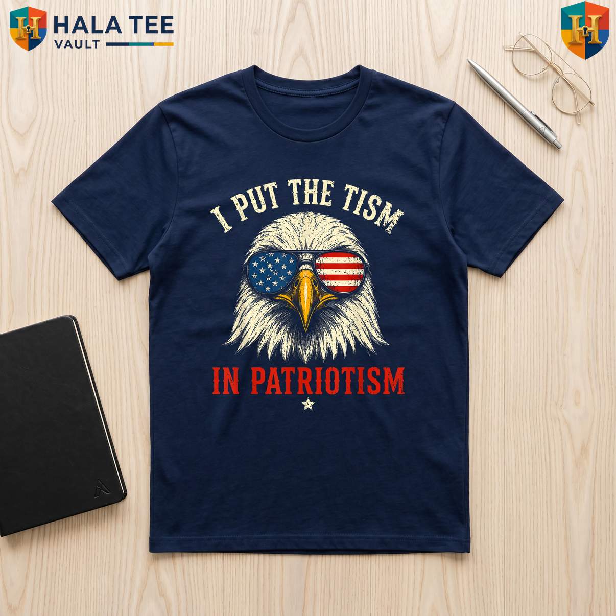Tism In Patriotism Eagle TShirt Athletic Funny 250 Years American Apparel