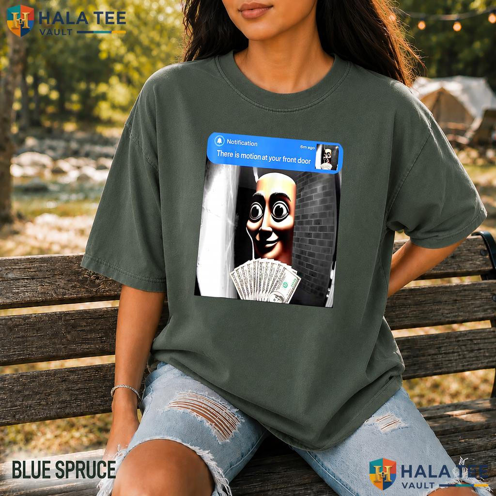 Tung Tung Sahur Motion Comfort Colors T-Shirt Funny Front Door Meme Apparel