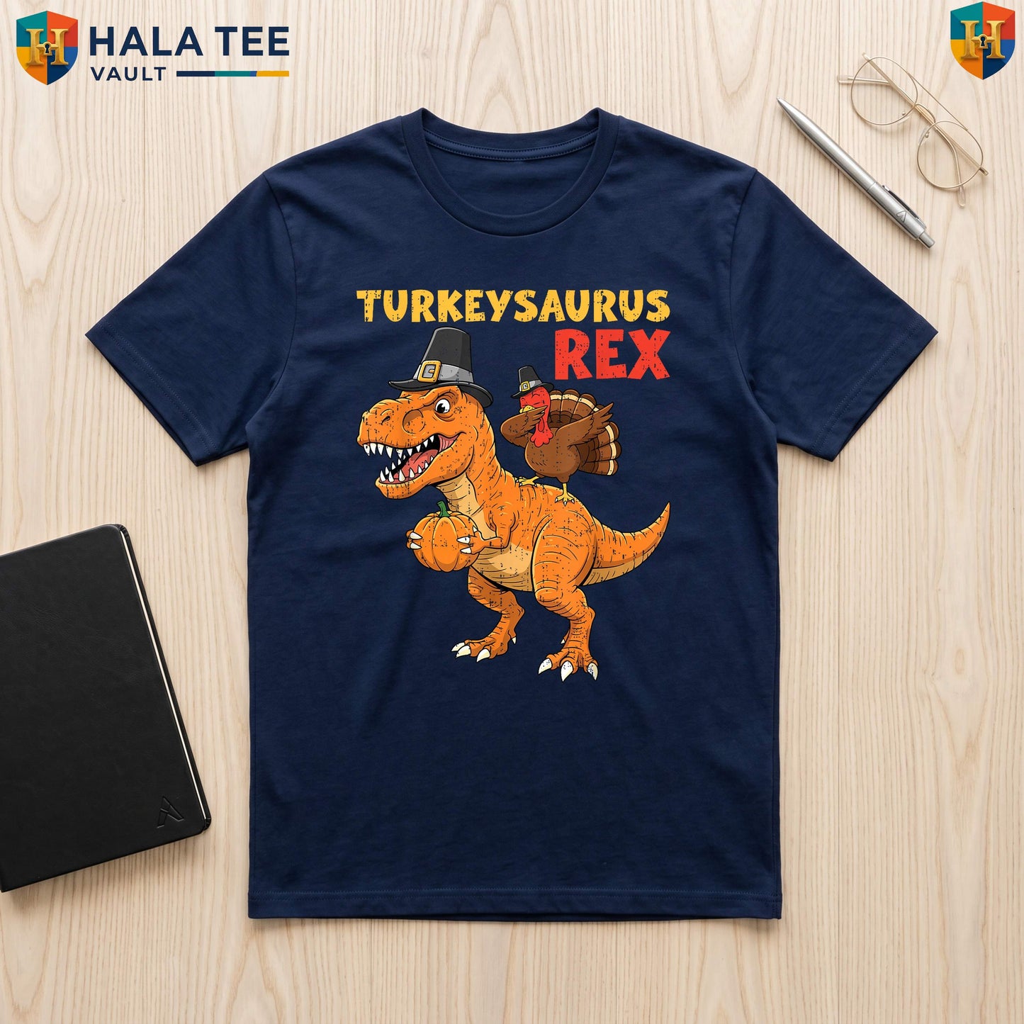 Turkeysaurus Rex Dab Dino Tee Thanksgiving Toddler Boys Turkey Graphic Top