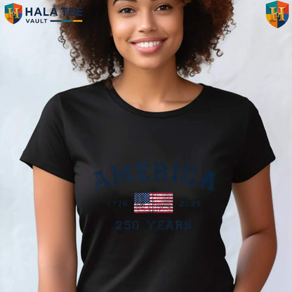 United States Flag 250th Tee Shirt 2026 America Fourth July Celebration Top