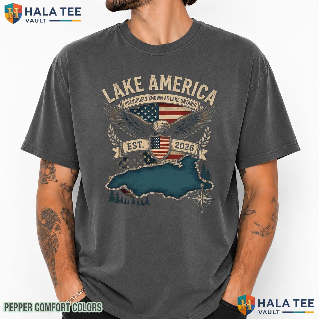 USA Previously Comfort Colors T-Shirt Lake America Ontario Satire Apparel