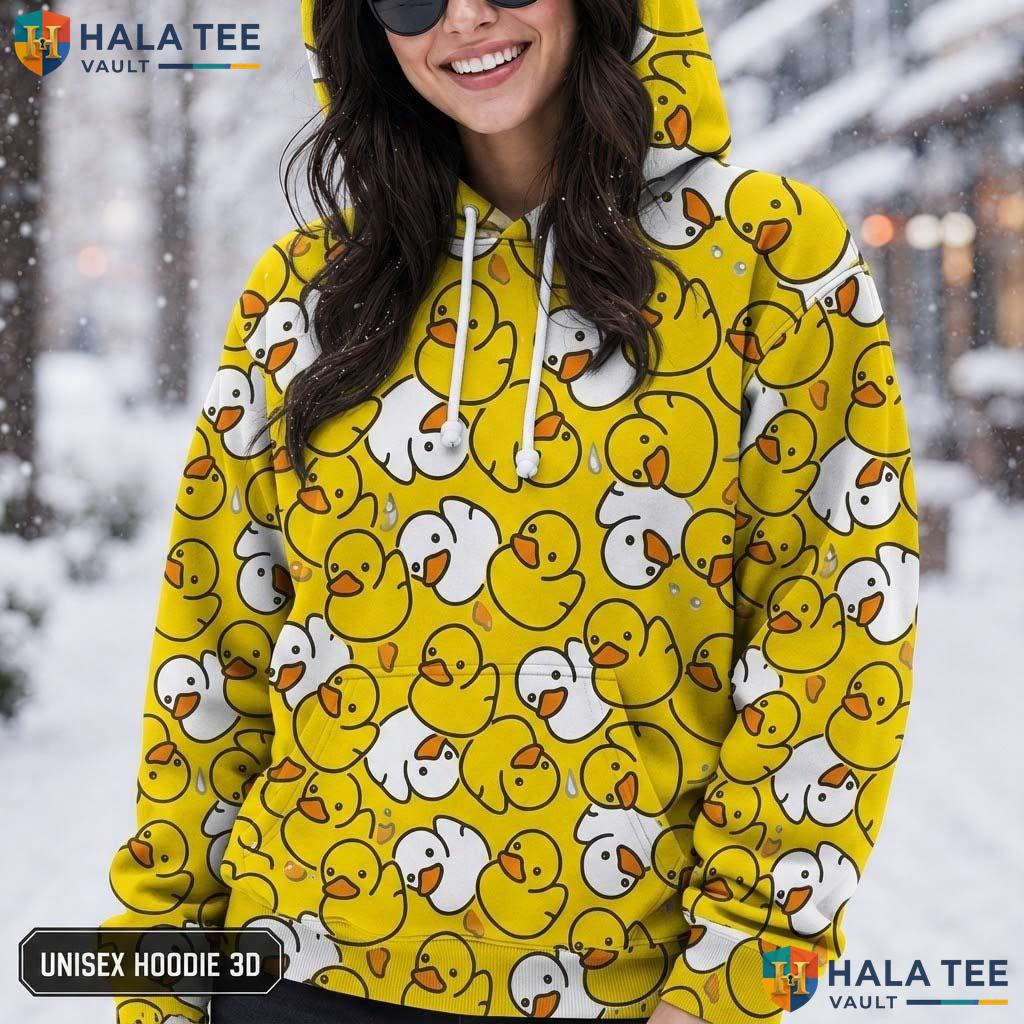 Vibrant Cartoon Duck 3D Printed Hoodie Funny Unisex Graphic Casual Streetwear