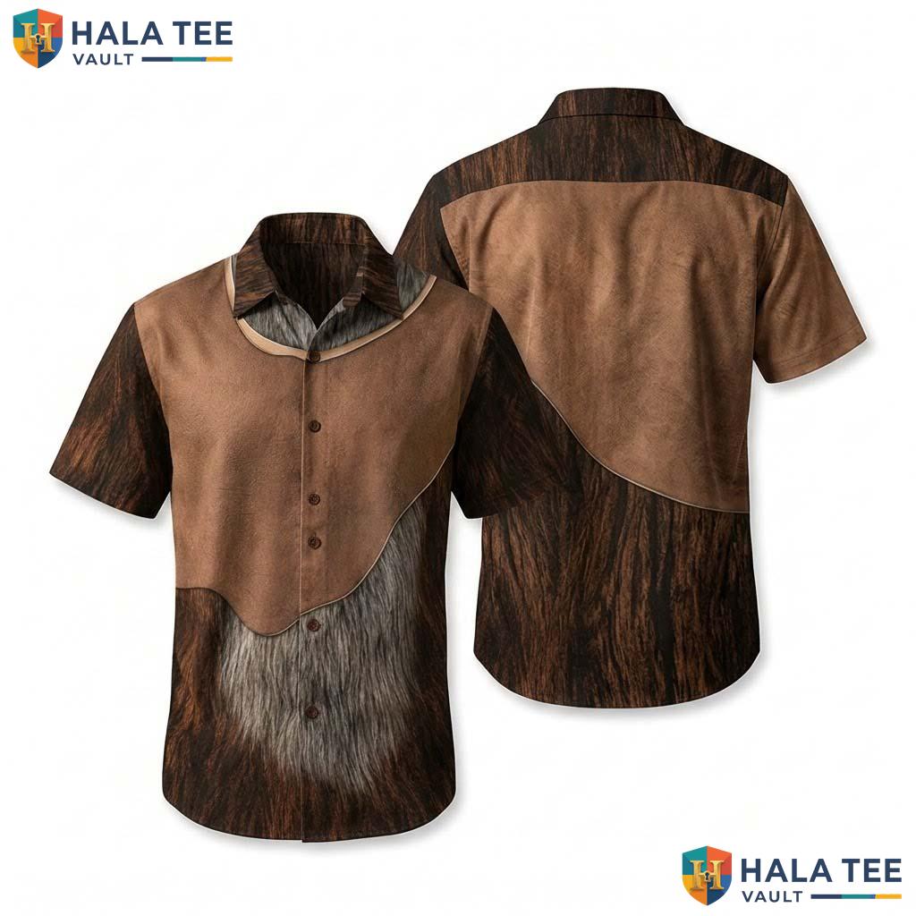 Werewolf Costume Halloween Hawaiian Shirt Furry Wolf Cosplay Aloha