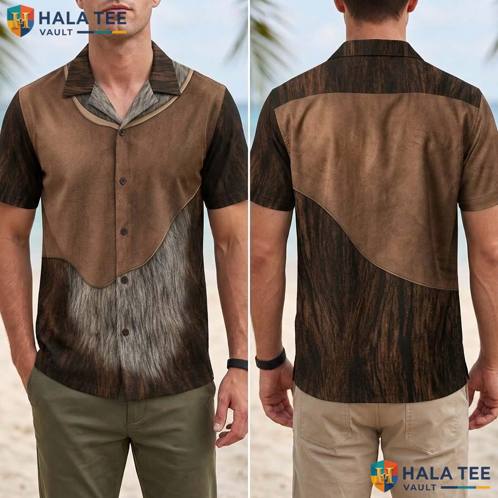 Werewolf Costume Halloween Hawaiian Shirt Furry Wolf Cosplay Aloha Adult