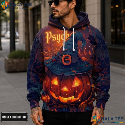 Whimsical Spooky Pumpkin 3D Printed Hoodie Graphic Halloween Fun Sweatshirt