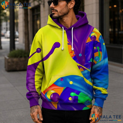Yellow Realistic 3D Hoodie Men Women Graphic Novelty Pullover Sweatshirt