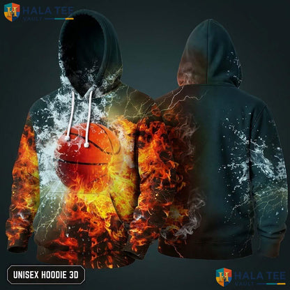 Youth Basketball Kids 3D Hoodie Thick Warm Sweatshirt Boys Girls Top